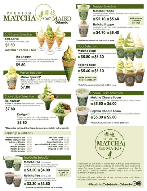 The drinks and desserts at <b>Matcha</b> <b>Cafe</b> <b>Maiko</b> are made only with Organic Ceremonial Grade <b>Matcha</b> from Uji in Kyoto, Japan. . Matcha cafe maiko orlando photos